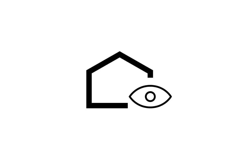 Piktogram kuće sa okom.