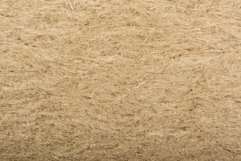 Detalj površine izolacije od drvenih vlakana.