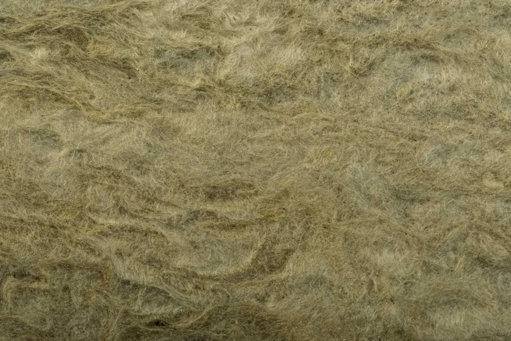 Detalj površine izolacije od mineralne vune.